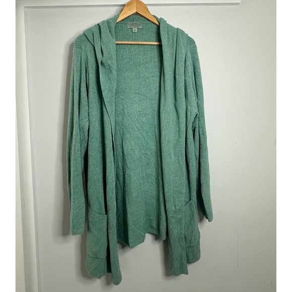 Barefoot Dreams CozyChic Ultra Lite Hooded Open Cardigan Sweater 2X - Picture 1 of 4